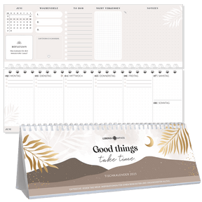 Tischkalender für 12 Monate