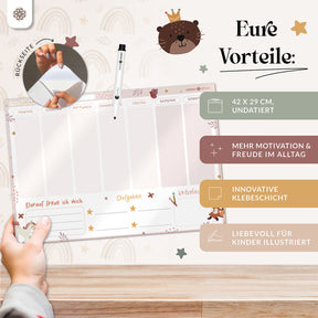 FlexiPlan für Kinder - Stunden- & Wochenplaner