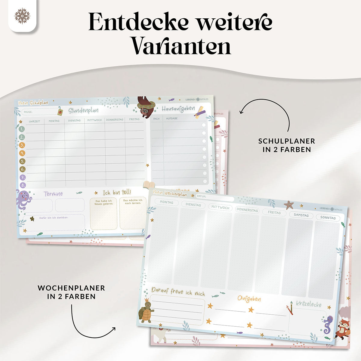 FlexiPlan für Kinder - Stunden- & Wochenplaner