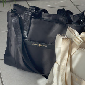 Everyday Bag "Noir & Cream"