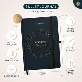 Bullet Journal "PLUS" DIN A4 - Notizbuch mit Punktraster