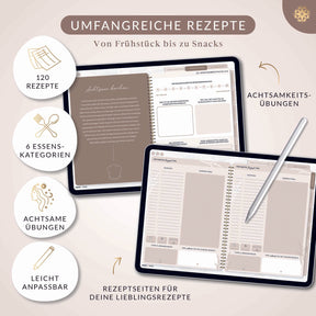 Digitales Rezeptbuch zum Selberschreiben - PDF mit Hyperlinks